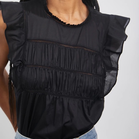 NWOT Rails Filomena Blouse Black - L - Picture 6 of 11